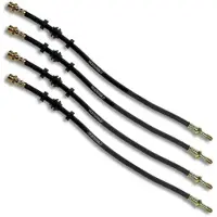 BESTPRICE 4x Bremsschläuche vorne + hinten [Hersteller-Nr. 31186069] für VW, Audi