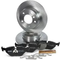 BESTPRICE Bremsscheiben+Beläge+Montagesatz Hinterachse VOLL [Hersteller-Nr. 10600119] für BMW