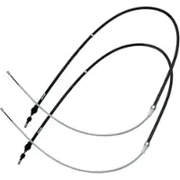 BESTPRICE 2x Handbremsseil Scheibenbremse Hinterachse [Hersteller-Nr. 10621502] für Seat, Audi, Skoda, VW