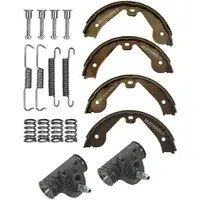 BESTPRICE Bremsbacken + Radbremszylinder + Zubehör [Hersteller-Nr. 10604596] für Fiat, Citroën, Peugeot