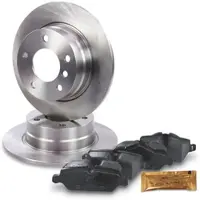 BESTPRICE Satz Bremsscheiben+Bremsbeläge Hinterachse [Hersteller-Nr. 10601058] für BMW