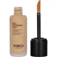 KIKO Milano Full Coverage 2-in-1 Foundation und Concealer 25 ml (Verschiedene Farbtöne) - 15 Warm Rose