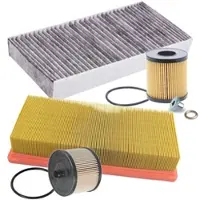 BESTPRICE Inspektionspaket Filtersatz SET B [Hersteller-Nr. 10694886] für Citroën, Peugeot