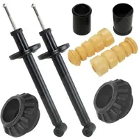 BESTPRICE 2x Stoßdämpfer Öl +Domlager +Staubschutz [Hersteller-Nr. 10701643] für Seat, VW