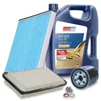 BESTPRICE Inspektionspaket Filtersatz SET A + 5l ÖL [Hersteller-Nr. 10493688] für Toyota
