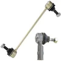 BESTPRICE 1x Spurstangenkopf + 1x Koppelstange vorne [Hersteller-Nr. 34007787] für Opel, Vauxhall