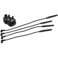 BESTPRICE Zündmodul + Zündkabelsatz 4-teilig [Hersteller-Nr. 31468273] für Renault