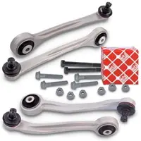 BESTPRICE 4x Querlenker oben + Schraubensatz [Hersteller-Nr. 40438280] für Audi, Porsche