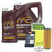 BESTPRICE Ölfilter + 6l 5W-30 Motoröl [Hersteller-Nr. 40594615] für Alpina, BMW