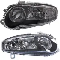 BESTPRICE 2x Scheinwerfer H7/H7/H1 schwarz mit NSW [Hersteller-Nr. 34000935] für Alfa Romeo