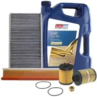BESTPRICE Inspektionspaket Filtersatz SET B + 5l ÖL [Hersteller-Nr. 40207837] für Opel