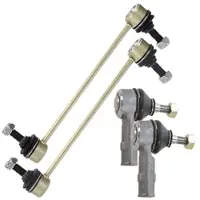 BESTPRICE 2x Spurstangenkopf + 2x Koppelstange vorne [Hersteller-Nr. 34007801] für Opel, Vauxhall