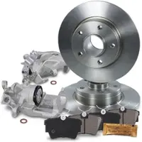 BESTPRICE 2x Bremsscheibe +Beläge +Bremssättel Hinterachse [Hersteller-Nr. 40279216] für Renault, Nissan, Opel