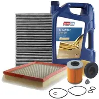BESTPRICE Inspektionspaket Filtersatz SET B + 5l ÖL [Hersteller-Nr. 40207535] für Opel