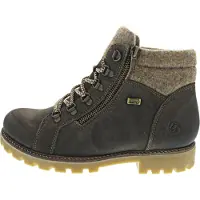 Remonte Damen Schnürstiefeletten/ Winterstiefeletten Braun Leder-Textil-Mix Größe: 39
