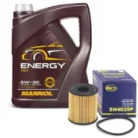 BESTPRICE Ölfilter + 5l 5W-30 Motoröl [Hersteller-Nr. 40638887] für Land Rover, Toyota, Ford, Citroën, Jaguar, Mitsubishi, Lancia, Peugeot, Opel, Fiat