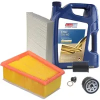 BESTPRICE Inspektionspaket Filtersatz SET B + 5l ÖL [Hersteller-Nr. 40207827] für Nissan, Renault