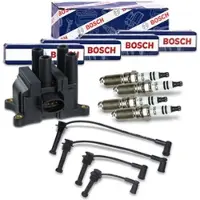 BESTPRICE Zündspule + Zündkabel + Zündkerze [Hersteller-Nr. 40639035] für Mazda, Ford