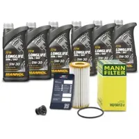 BESTPRICE Ölfilter + 6l 5W-30 Motoröl [Hersteller-Nr. 40975420] für Audi, Cupra, VW, Seat, Porsche, Skoda