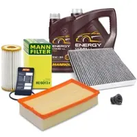 BESTPRICE Inspektionspaket Set A + 6l 5W-30 Motoröl [Hersteller-Nr. 41242782] für Cupra, Audi, Seat, Skoda, VW