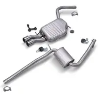 BESTPRICE Schalldämpfer Set + Montagematerial [Hersteller-Nr. 40843102] für Audi
