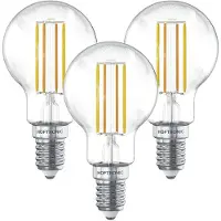 HOFTRONIC™ Smart WiFi LED-Glühlampe E14 4,9W 470lm 1800-3000K dimmbar P45 Silberfassung 3er Set