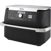 Ninja AF500DE, Heißluftfritteuse, 10,4 l, Doppel, Schwarz, Tasten, Drehregler, Eigenständig