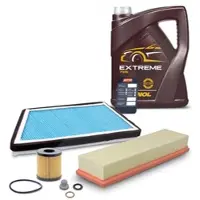 BESTPRICE Inspektionspaket Set A + 5l 5W-40 Motoröl [Hersteller-Nr. 41416044] für Peugeot