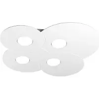 TOP LIGHT Toplight Cloud 4-flammige runde Deckenleuchte mit GX53-Fassung, weißer Rahmen, modernes Design 86x37x3cm