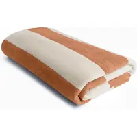 Yumeko Strandtuch Baumwolle 100x180 Orange - Eco, Bio & Fairtrade