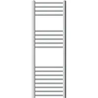 LuxeBath Badheizkörper Sahara, 400x1200 mm, Chrome, gebogen mit Seitenanschluss, ohne Heizstab