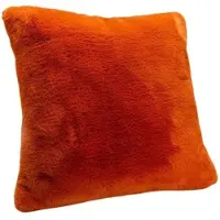 Amadeus Kissen Luxe safran - Orange Quadratisch Polyester 50x9 cm