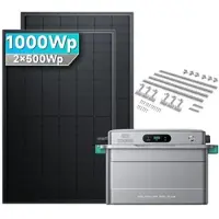 SolarMars SolarFlow 800 Plus+ 2x500W Bifaziale - 1000Wp ‚Äì 2 Module / Ziegeldach