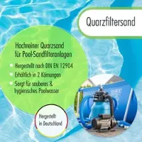 BAYZID 8x 5 kg Premium Quarzsand Filtersand 0,4 - 0,8 mm