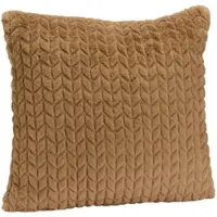Amadeus Kissen taupe chevron 40x40 cm - Braun Quadratisch Polyester 40x40 cm