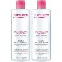 Topicrem Sanftes Mizellenwasser 400ml 2 Einheiten