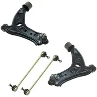 BESTPRICE Satz Querlenker + Koppelstangen Vorderachse [Hersteller-Nr. 10661057] für Skoda, Seat, VW