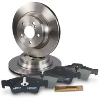 BESTPRICE Satz Bremsscheiben+Bremsbeläge Hinterachse belüfte [Hersteller-Nr. 10600960] für Mercedes-Benz