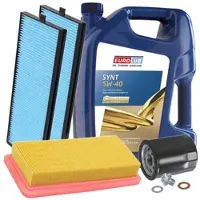 BESTPRICE Inspektionspaket Filtersatz SET A + 5l ÖL [Hersteller-Nr. 10493696] für Hyundai