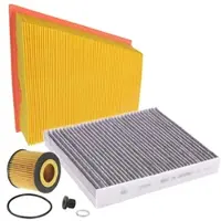 BESTPRICE Inspektionspaket Filtersatz SET A [Hersteller-Nr. 10492534] für Seat, Skoda, VW