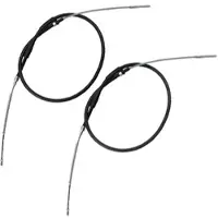 BESTPRICE 2x Handbremsseil Trommelbremse Hinterachse [Hersteller-Nr. 10621780] für Seat, VW