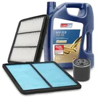 BESTPRICE Inspektionspaket Filtersatz SET A + 5l ÖL [Hersteller-Nr. 10493727] für Chevrolet