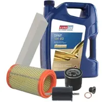 BESTPRICE Inspektionspaket Filtersatz SET B + 5l ÖL [Hersteller-Nr. 40197754] für Renault