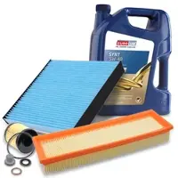 BESTPRICE Inspektionspaket Filtersatz SET A + 5L ÖL [Hersteller-Nr. 40004017] für Citroën, Peugeot