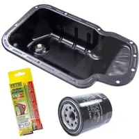BESTPRICE Ölwanne + Filter + Dichtung [Hersteller-Nr. 10710922] für Citroën, Fiat, Peugeot