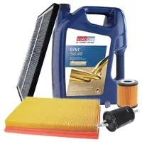 BESTPRICE Inspektionspaket Filtersatz SET B + 5l ÖL [Hersteller-Nr. 40197733] für Opel
