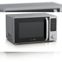 Tarrington House Mikrowelle MWD25130, Stahl/Glas, 52.3 x 41.8 x 30 cm, 30 L, mit 800 W Leistung, mit Glasdrehteller