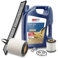 BESTPRICE Inspektionspaket Filtersatz SET A + 5L ÖL [Hersteller-Nr. 40004436] für BMW