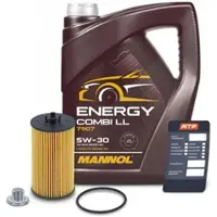 BESTPRICE Ölfilter + 5l 5W-30 Motoröl [Hersteller-Nr. 40486593] für Chevrolet, Alfa Romeo, Opel, Suzuki, Saab, Fiat