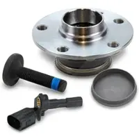 BESTPRICE Radnabe inkl. Radlager + ABS Sensor hinten links [Hersteller-Nr. 40288065] für Seat, VW, Audi